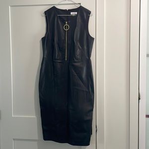 COPY - Calvin Klein Faux Leather Dress